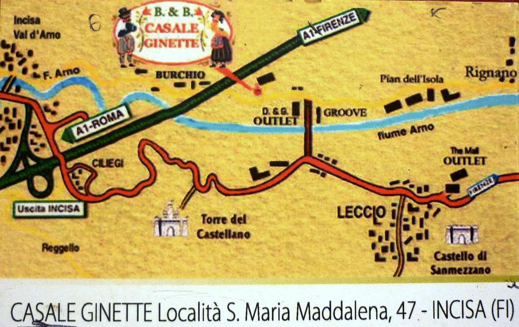 B&B Casale Ginette Incisa in Val d'Arno Bagian luar foto